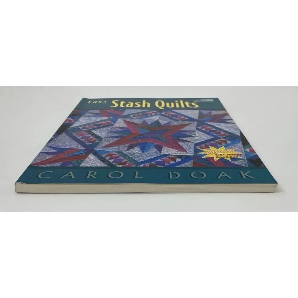 Easy Stash Quilts by Carol Doak (1999, Trade Paperback) With CD